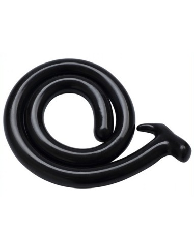 Gode long Mega Snake 100 x 3cm Noir