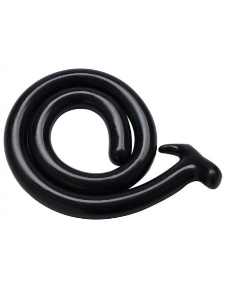 Gode long Mega Snake 100 x 3cm Noir