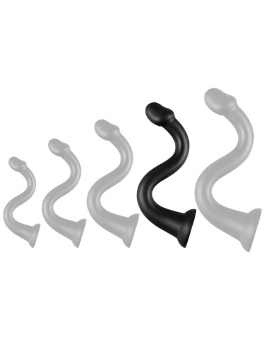 Gode long Whale Dildo XL 48 x 7cm - Pointe 5.5cm Noir