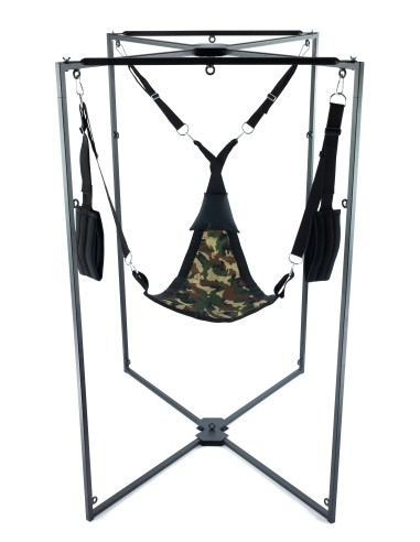 Kit Sling Tissu Triangle Camouflage Armature Noire