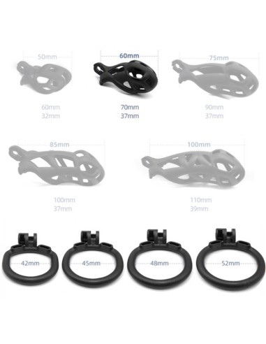 Cage de chasteté Solid Vipe 6 x 3.7cm