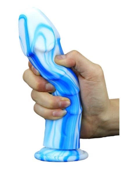 Gode Vipriks 18 x 5cm Bleu-Blanc