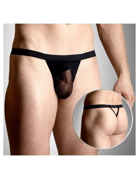 String Homme Mesh Noir