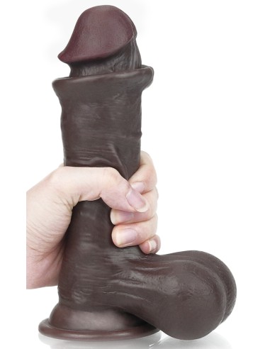 Gode Sliding Skin 15 x 4.8 cm Marron