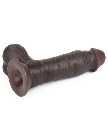 Gode Sliding Skin 15 x 4.8 cm Marron
