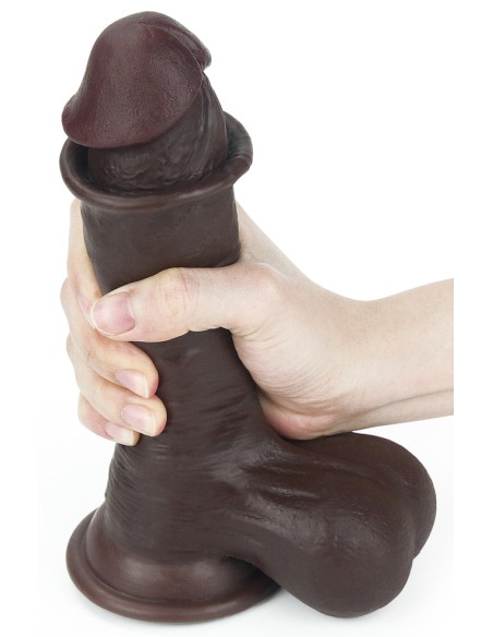 Gode Sliding Skin 15 x 4.8 cm Marron