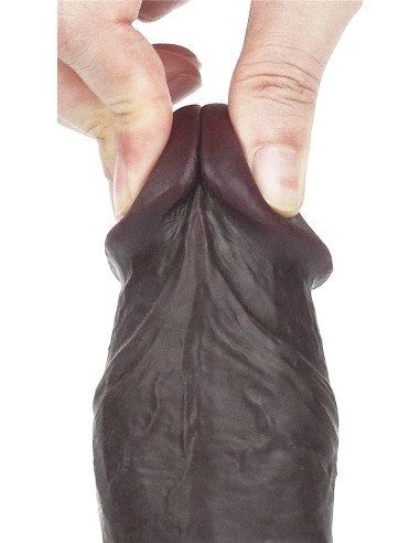 Gode Sliding Skin 15 x 4.8 cm Marron