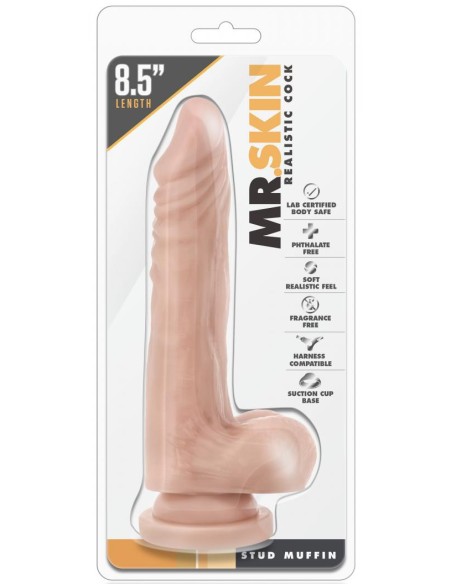 Gode réaliste Stud Muffin Dr Skin 15 x 3.8cm