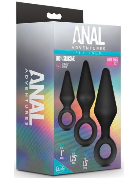 Lot de 3 Plugs Anal Adventures Loop plug Lot de 3 Plugs Anal Adventures Loop plug
