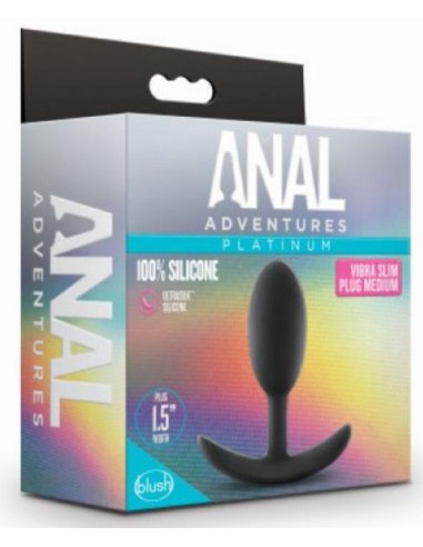 Plug Anal Adventures Vibra Slim Medium 9 x 4cm