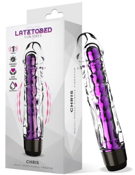 Gode vibrant Chris 14 x 3.3cm Violet