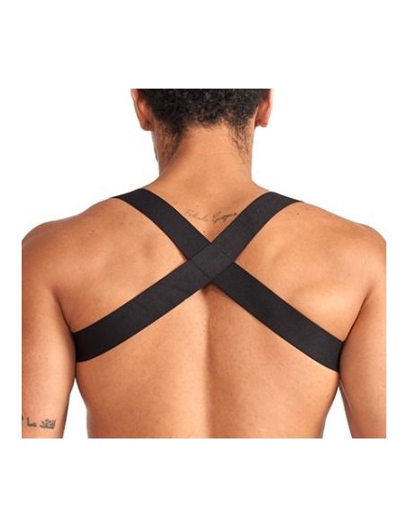 Harnais élastique X-Back Noir-Rouge Harnais élastique X-Back Noir-Rouge