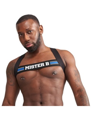 Harnais élastique X-Back Noir-Bleu