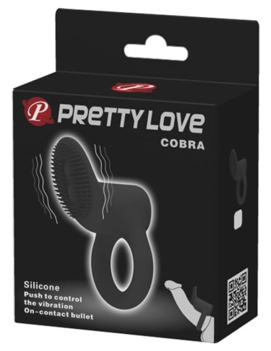 Cockring vibrant Cobra Pretty Love One Push