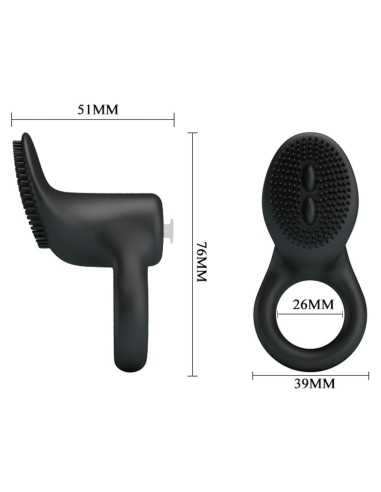 Cockring vibrant Cobra Pretty Love One Push