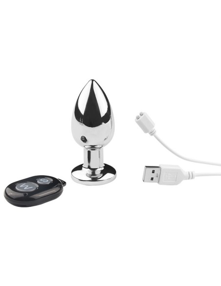 Plug vibrant en métal Massteel S 7.8 x 2.7cm Plug vibrant en métal Massteel S 7.8 x 2.7cm