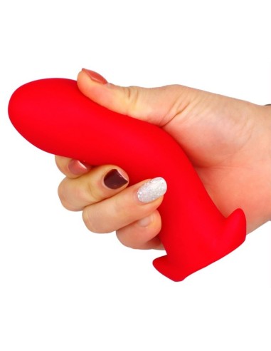 Plug silicone Saurus Egg XXL 18.5 x 8.3cm Rouge