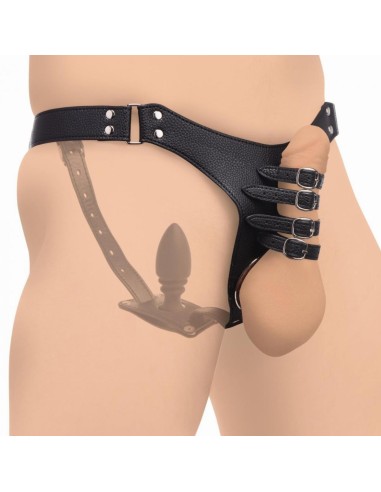 Ceinture de chasteté avec plug Strict Male 8.5 x 3.3cm