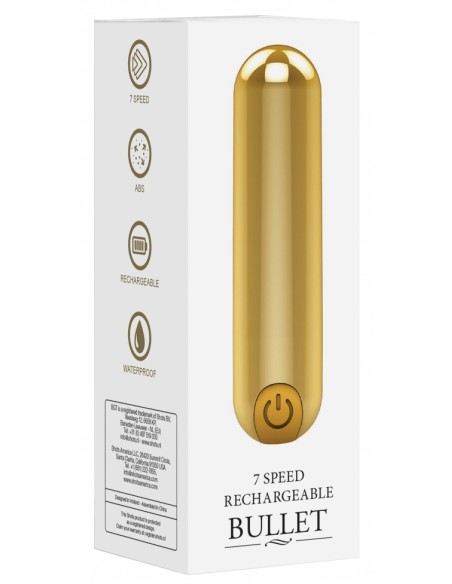 Mini Vibro Bullet Up 7.7 x 2cm Doré