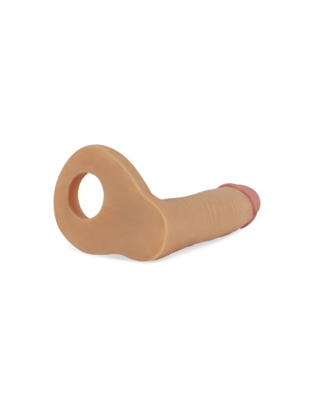 Double gode Cockring - 12.5 x 2.9 cm Flesh