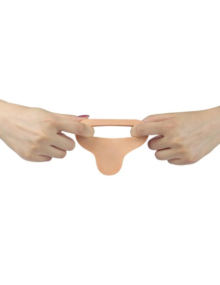 Double gode Cockring - 12.5 x 2.9 cm Flesh
