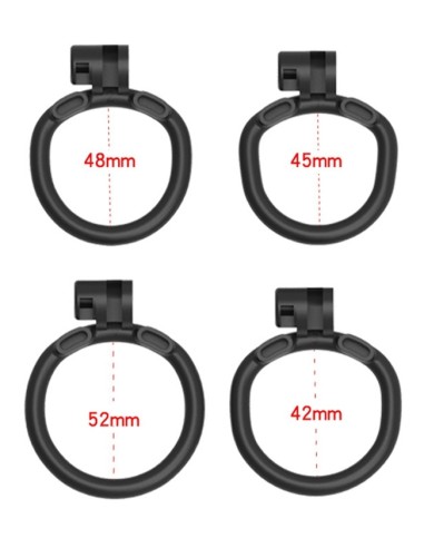 Cage de chasteté Flat Zone 2.5cm Noire