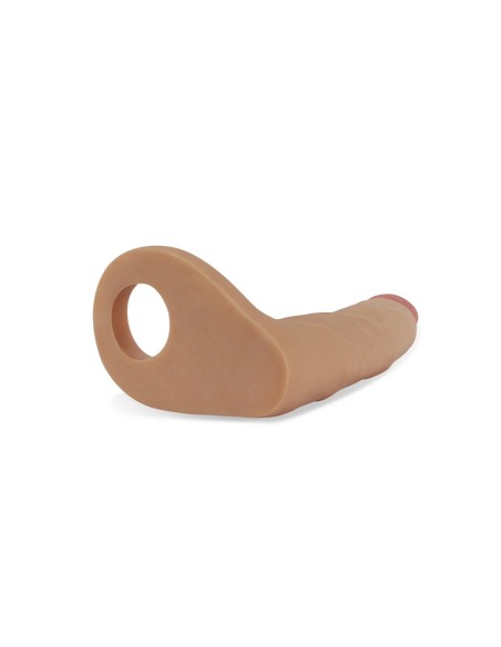 Double gode Cockring - 15.5 x 2.9 cm Flesh