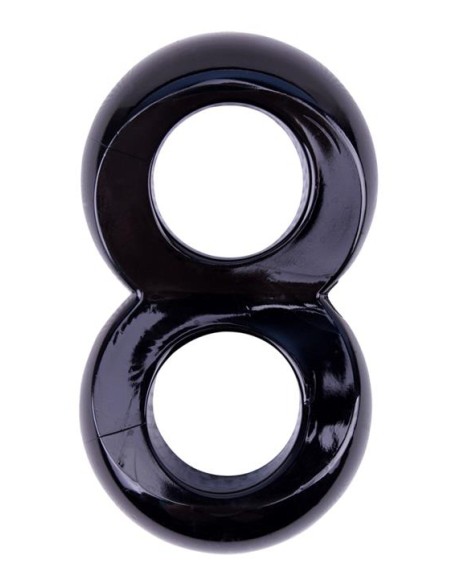 Ballstretcher souple Duo Cock Noir