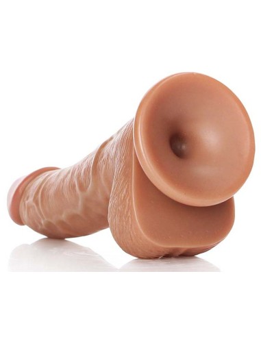 Gode réaliste Balls Curved RealRock 12.5 x 3.6cm Latino