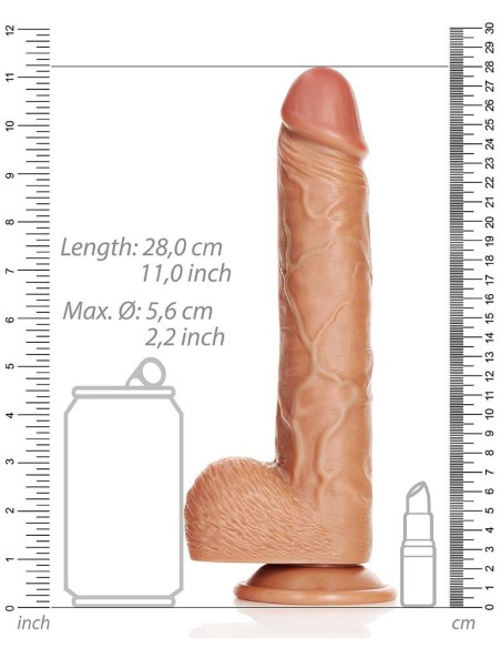 Gode réaliste Straight Dildo RealRock 21 x 5.3cm Latino