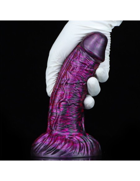 Gode Fantasy Gentax 16 x 5cm Violet-Noir Gode Fantasy Gentax 16 x 5cm Violet-Noir