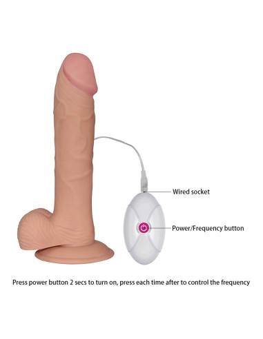 Gode vibrant Leo Vibe Soft Dude 18 x 4.5cm