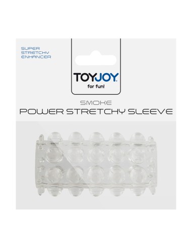Gaine de pénis perlée Power Stretchy 7cm Transparente