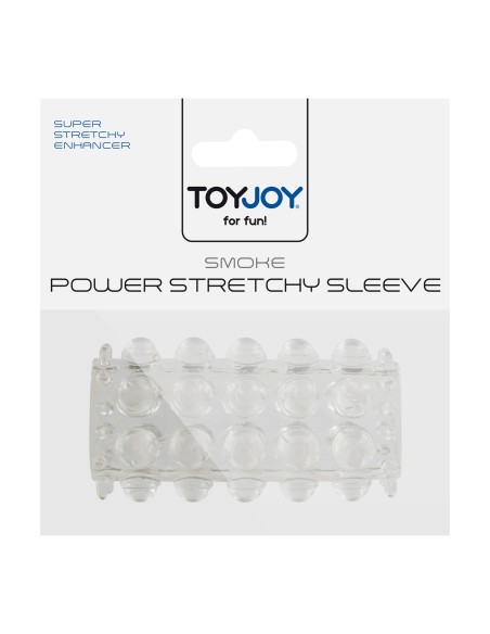 Gaine de pénis perlée Power Stretchy 7cm Transparente Gaine de pénis perlée Power Stretchy 7cm Transparente