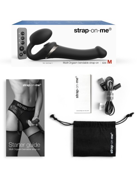 Dildo MULTI ORGASM Strap-On-Me S 14.5 x 3.4cm Noir Dildo MULTI ORGASM Strap-On-Me S 14.5 x 3.4cm Noir