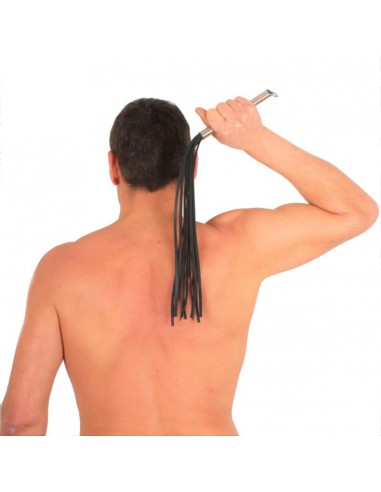 Martinet 12 brins en cuir - Manche Alu - 53cm