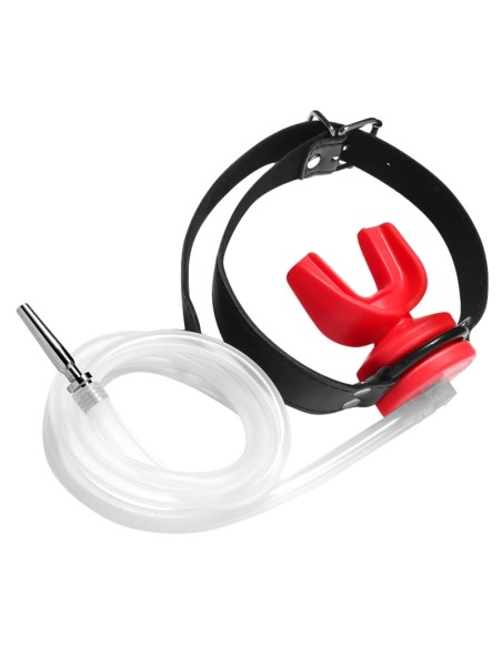 Plug Pénis avec Bâillon Urinoir - Plug 4 x 0.7cm Rouge