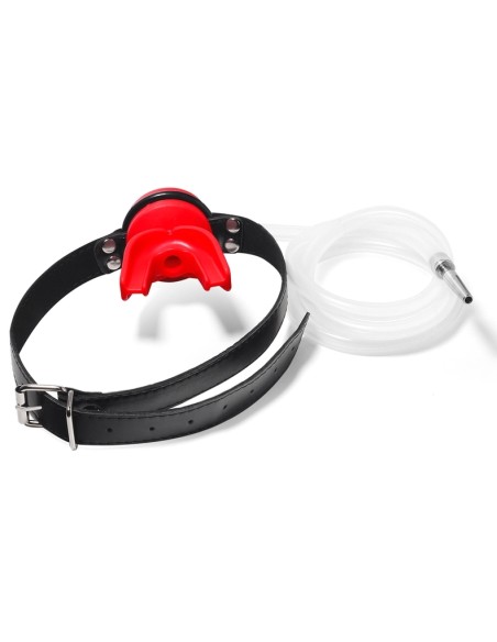 Plug Pénis avec Bâillon Urinoir - Plug 4 x 0.7cm Rouge