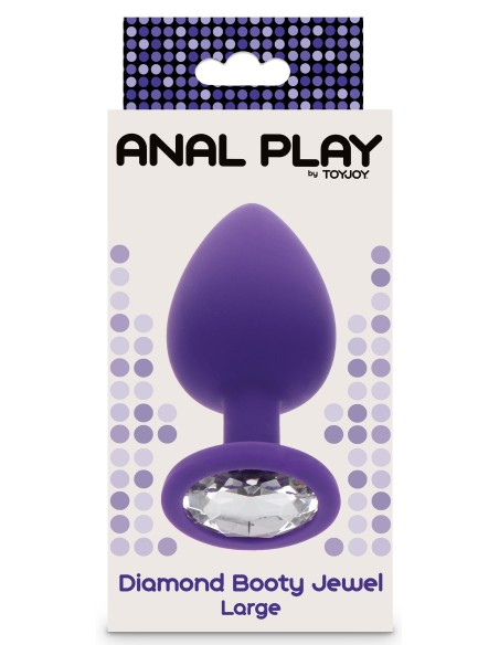 Plug Bijou Diamond Booty L 9 x 4cm Violet Plug Bijou Diamond Booty L 9 x 4cm Violet