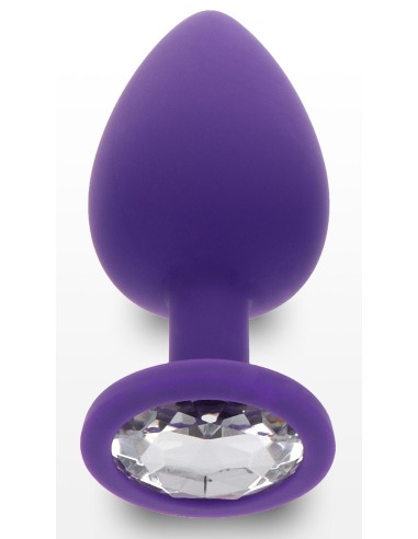Plug Bijou Diamond Booty L 9 x 4cm Violet