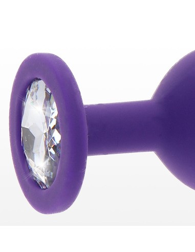 Plug Bijou Diamond Booty L 9 x 4cm Violet