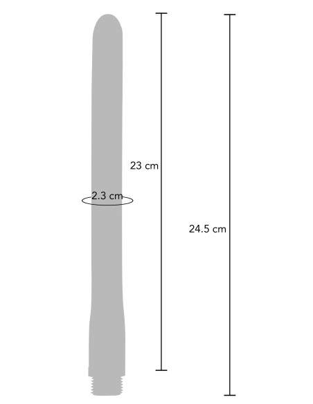 Embout de lavement Silicone The Streamer 23 x 2cm