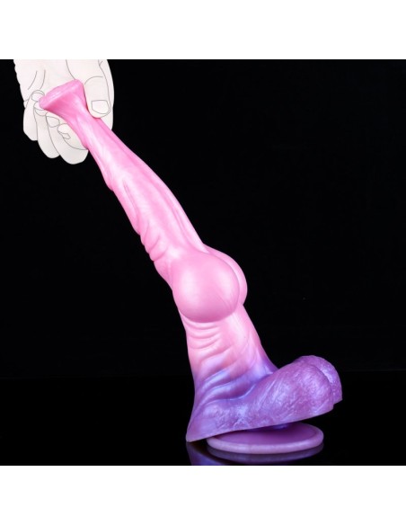 Gode Pinky Stallion 23 x 6cm Rose-Violet