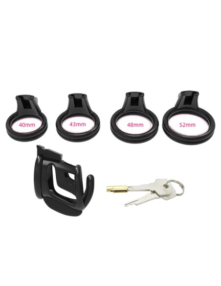 Cage de chasteté Gest Lock 7.5 x 3cm Noire