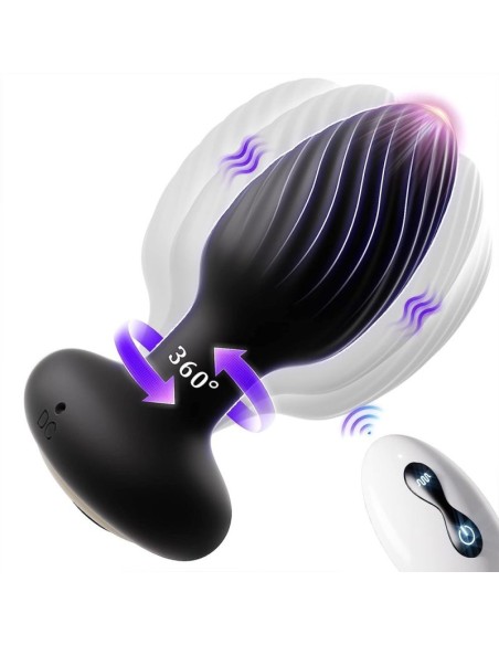 Plug vibrant et rotatif Turn Ass 8 x 3.4cm