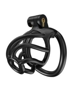 Cage de chasteté Tortille 6 x 3.4 cm S Noire