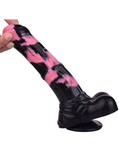 Gode Horse Hurulf S 18 x 4.7cm Noir-Rose