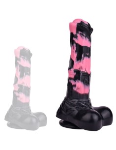 Gode Horse Hurulf M 24.5 x 6.5cm Noir-Rose