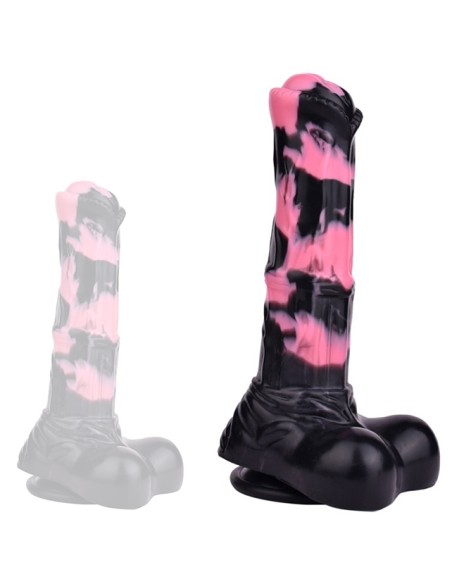 Gode Horse Hurulf M 24.5 x 6.5cm Noir-Rose Gode Horse Hurulf M 24.5 x 6.5cm Noir-Rose