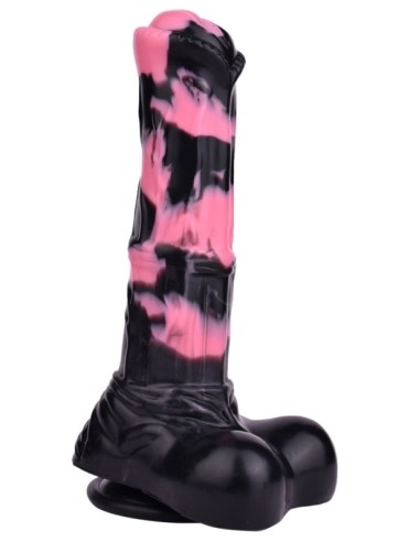 Gode Horse Hurulf M 24.5 x 6.5cm Noir-Rose